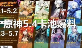 最新原神卡池爆料3,神秘新角色与强力武器即将登场